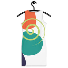 Load image into Gallery viewer, Spirals of Wind Bold Sublimation Cut & Sew Dress