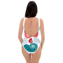 Load image into Gallery viewer, Shell to Shell - Cr-Bl-Rd One-Piece Swimsuit