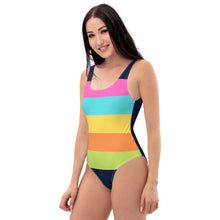 Load image into Gallery viewer, Bright and shine Clock colors One-Piece Swimsuit