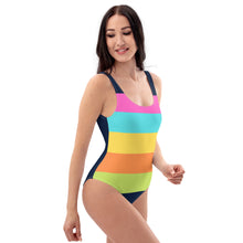 Load image into Gallery viewer, Bright and shine Clock colors One-Piece Swimsuit