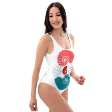 Load image into Gallery viewer, Shell to Shell - Cr-Bl-Rd One-Piece Swimsuit