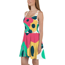 Load image into Gallery viewer, Tri-fold flower Skater Dress