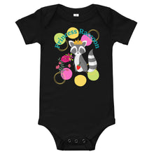 Load image into Gallery viewer, Raccoon Princess Baby short sleeve one piece