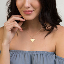 Load image into Gallery viewer, Faith Engraved Silver Heart Necklace