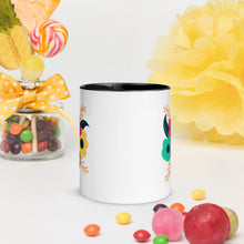 Load image into Gallery viewer, Tri-fold flower Mug with Color Inside