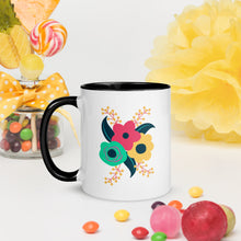 Load image into Gallery viewer, Tri-fold flower Mug with Color Inside