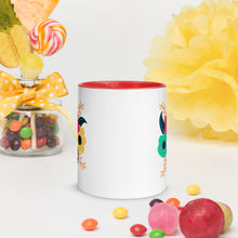 Load image into Gallery viewer, Tri-fold flower Mug with Color Inside