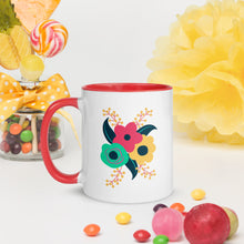 Load image into Gallery viewer, Tri-fold flower Mug with Color Inside