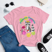 Load image into Gallery viewer, Raccoon Princess Women's short sleeve t-shirt