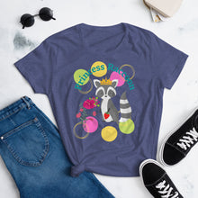 Load image into Gallery viewer, Raccoon Princess Women's short sleeve t-shirt