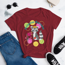 Load image into Gallery viewer, Raccoon Princess Women's short sleeve t-shirt