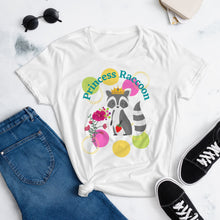 Load image into Gallery viewer, Raccoon Princess Women's short sleeve t-shirt
