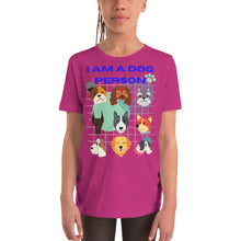 Load image into Gallery viewer, I am a Dog person Youth Short Sleeve T-Shirt