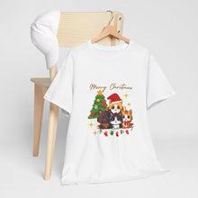 Load image into Gallery viewer, Kittens in Christmas, animal lovers, christmas, Unisex Heavy Cotton Tee
