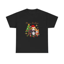 Load image into Gallery viewer, Kittens in Christmas, animal lovers, christmas, Unisex Heavy Cotton Tee

