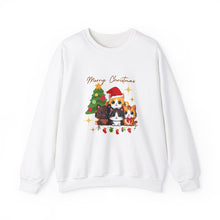 Load image into Gallery viewer, Kittens in Christmas, animal lovers, christmas, Unisex Heavy Blend™ Crewneck Sweatshirt
