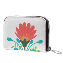 Load image into Gallery viewer, Spontaneous Bloom Small Leather Zip Purse
