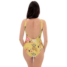 Load image into Gallery viewer, Red, pink and yellow2 pattern One-Piece Swimsuit
