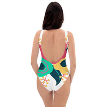 Load image into Gallery viewer, Tri-fold flower One-Piece Swimsuit
