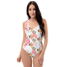 Load image into Gallery viewer, Red, pink and yellow One-Piece Swimsuit
