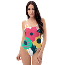 Load image into Gallery viewer, Tri-fold flower One-Piece Swimsuit
