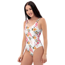 Load image into Gallery viewer, Red, pink and yellow One-Piece Swimsuit
