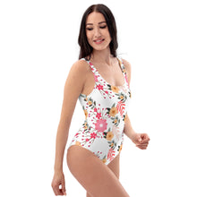 Load image into Gallery viewer, Red, pink and yellow One-Piece Swimsuit
