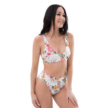 Load image into Gallery viewer, Red, pink and yellow Recycled high-waisted bikini
