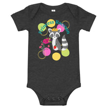 Load image into Gallery viewer, Raccoon Princess Baby short sleeve one piece
