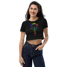 Load image into Gallery viewer, Balanced - multi color Organic Crop Top
