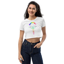 Load image into Gallery viewer, Balanced - multi color Organic Crop Top
