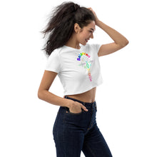 Load image into Gallery viewer, Balanced - multi color Organic Crop Top
