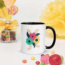 Load image into Gallery viewer, Tri-fold flower Mug with Color Inside
