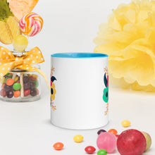 Load image into Gallery viewer, Tri-fold flower Mug with Color Inside
