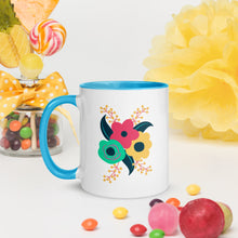 Load image into Gallery viewer, Tri-fold flower Mug with Color Inside
