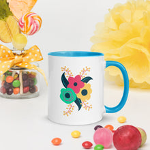 Load image into Gallery viewer, Tri-fold flower Mug with Color Inside
