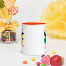 Load image into Gallery viewer, Tri-fold flower Mug with Color Inside
