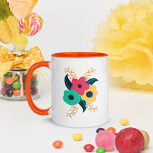 Load image into Gallery viewer, Tri-fold flower Mug with Color Inside
