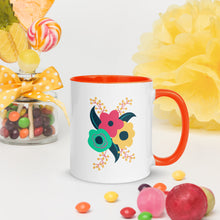 Load image into Gallery viewer, Tri-fold flower Mug with Color Inside
