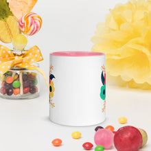 Load image into Gallery viewer, Tri-fold flower Mug with Color Inside
