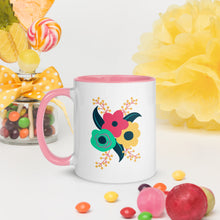 Load image into Gallery viewer, Tri-fold flower Mug with Color Inside

