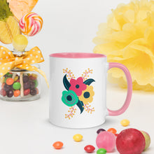 Load image into Gallery viewer, Tri-fold flower Mug with Color Inside
