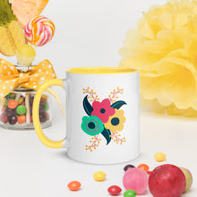 Load image into Gallery viewer, Tri-fold flower Mug with Color Inside
