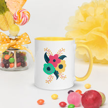 Load image into Gallery viewer, Tri-fold flower Mug with Color Inside
