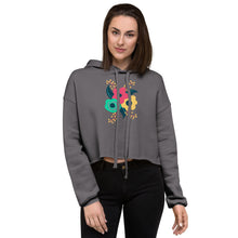 Load image into Gallery viewer, Tri-fold flower Crop Hoodie
