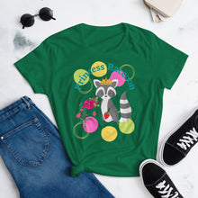 Load image into Gallery viewer, Raccoon Princess Women's short sleeve t-shirt
