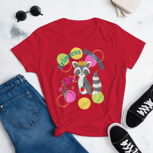 Load image into Gallery viewer, Raccoon Princess Women's short sleeve t-shirt
