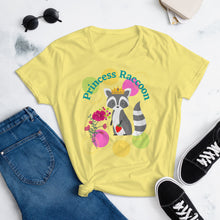 Load image into Gallery viewer, Raccoon Princess Women's short sleeve t-shirt
